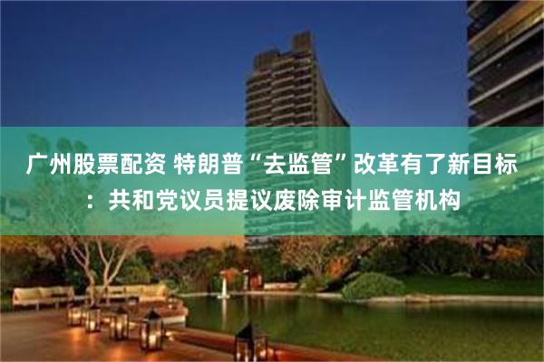 广州股票配资 特朗普“去监管”改革有了新目标：共和党议员提议废除审计监管机构
