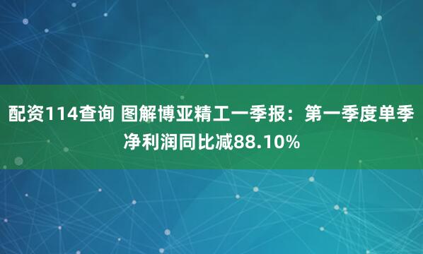 配资114查询 图解博亚精工一季报：第一季度单季净利润同比减88.10%
