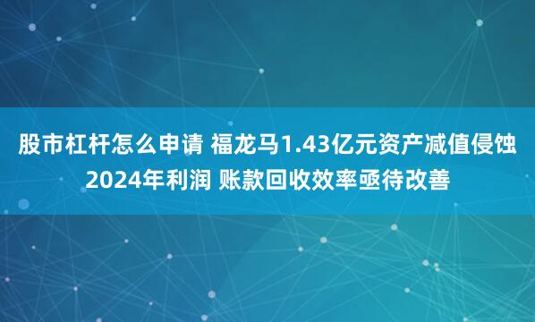 股市杠杆怎么申请 福龙马1.43亿元资产减值侵蚀2024年利润 账款回收效率亟待改善