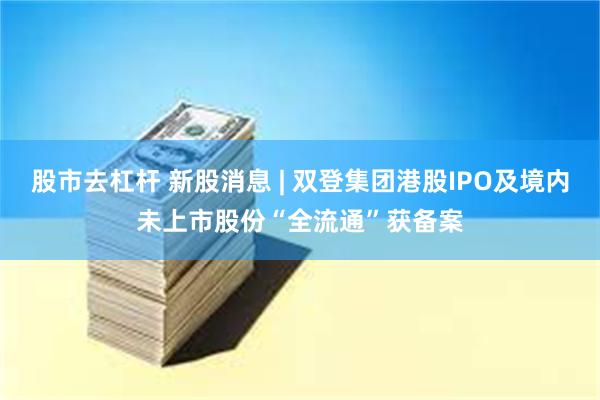 股市去杠杆 新股消息 | 双登集团港股IPO及境内未上市股份“全流通”获备案
